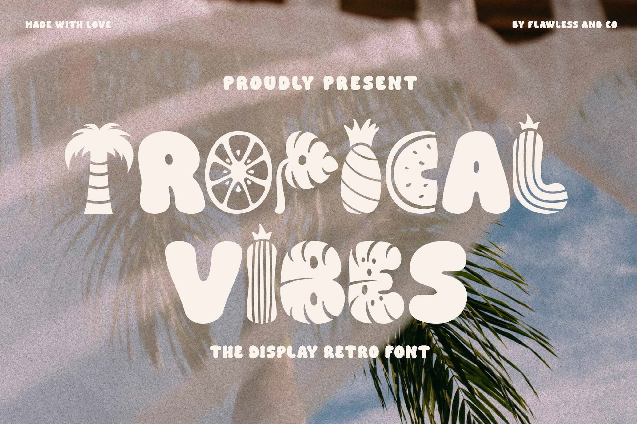 Tropical Vibes - Retro Decorative Font