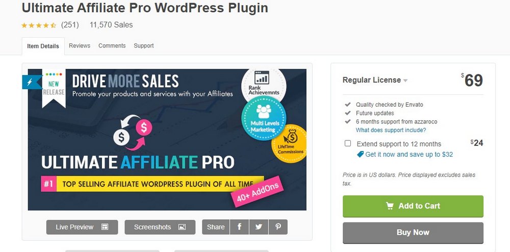 ultimate affiliate wordpress plugin