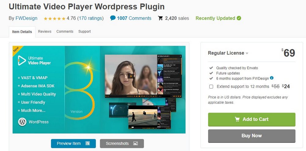 ultimate video player plugin