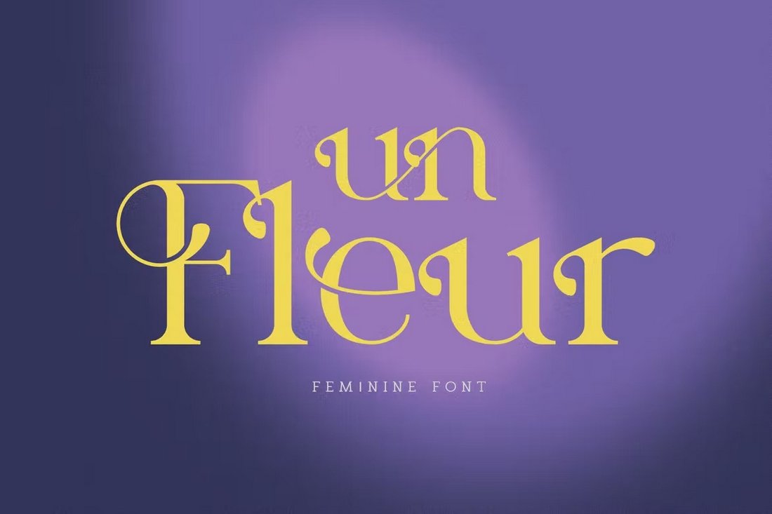 unFleur - Feminine Monogram Font