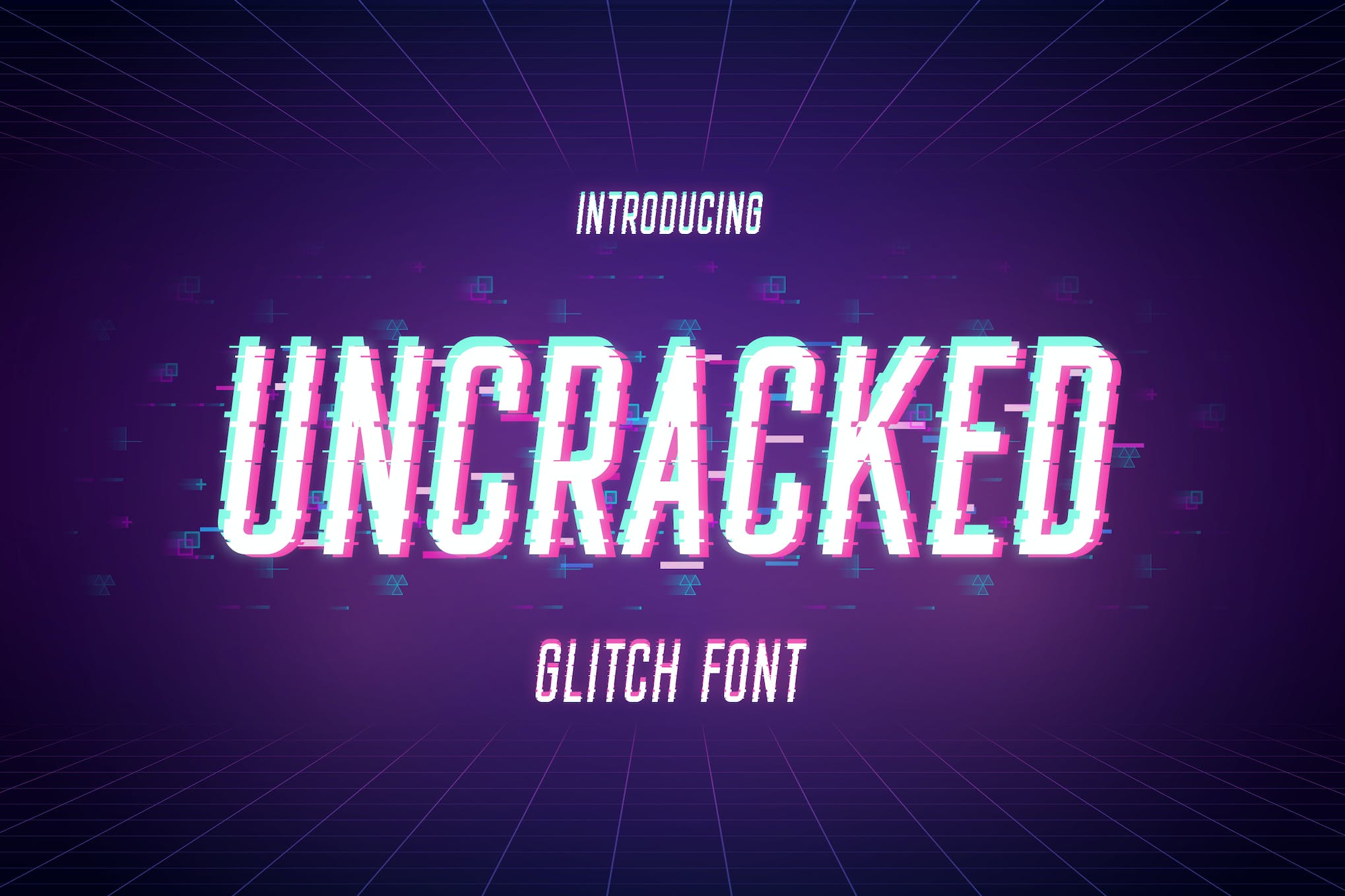 Uncracked Glitch Font