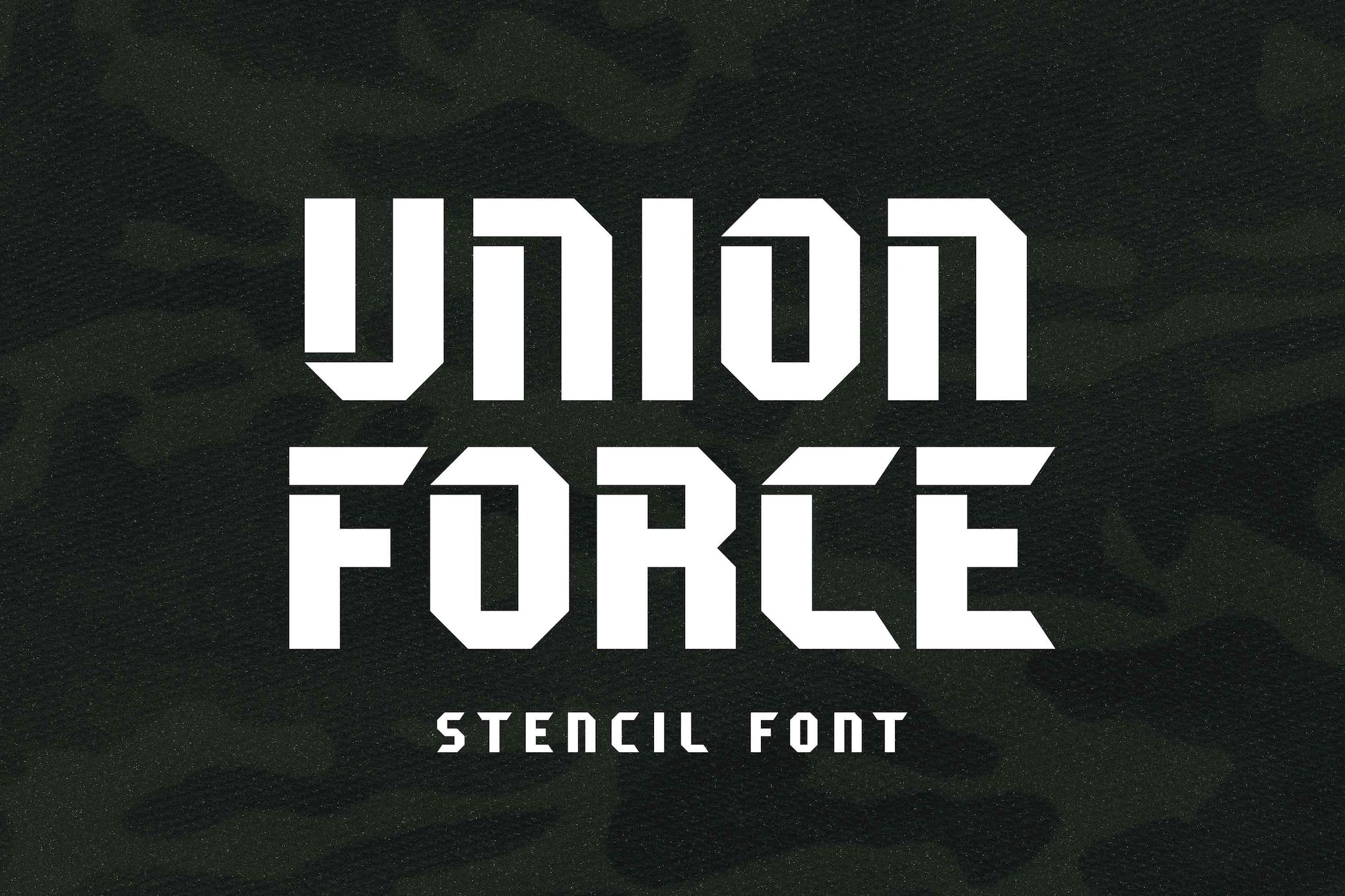 Union Force Stencil Display