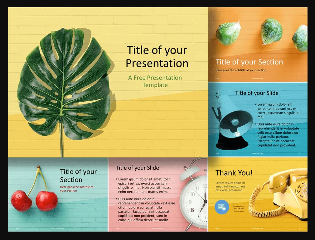 unique presentation templates free download