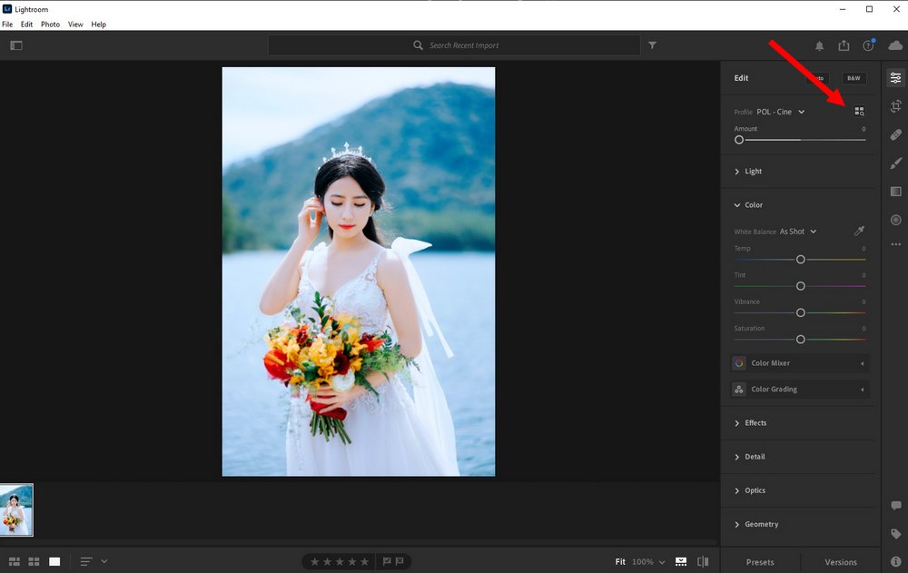 use LUTs in Lightroom CC 1