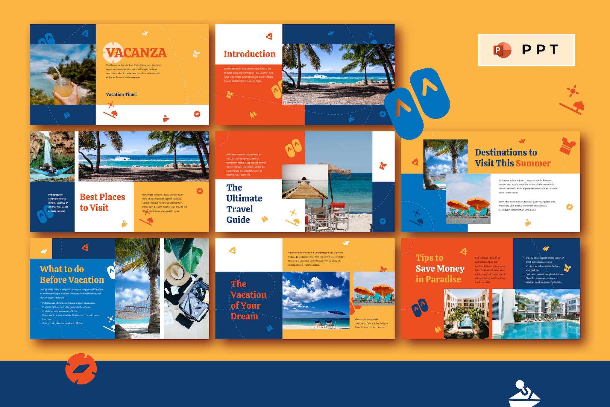 Vacanza Vacation PowerPoint Template