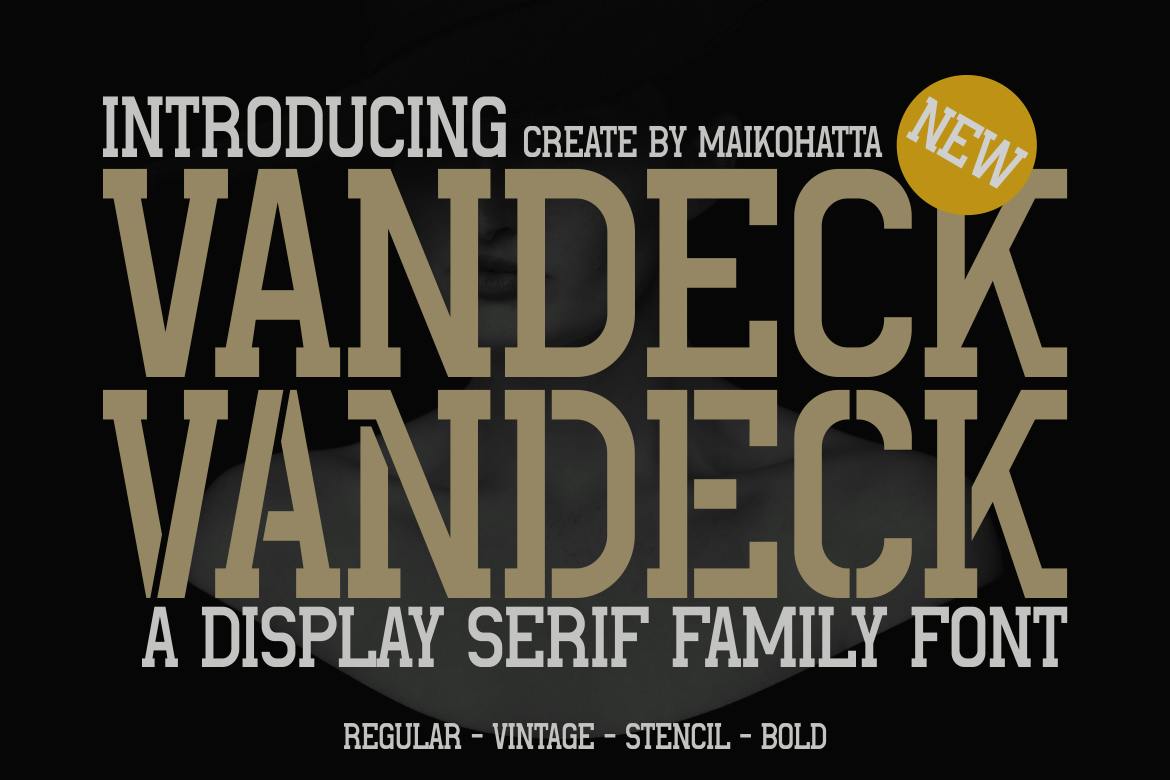 Vandeck Display Serif Family Font