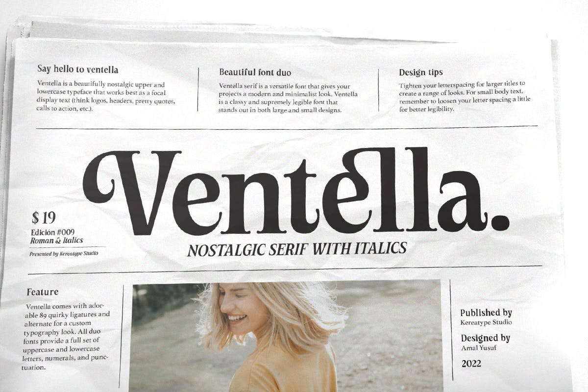 Ventella Serif Font