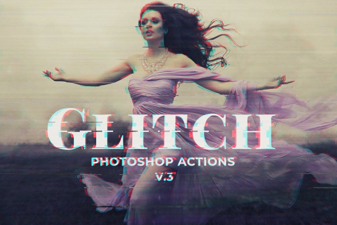 Glitch Photo Effect Photoshop Action