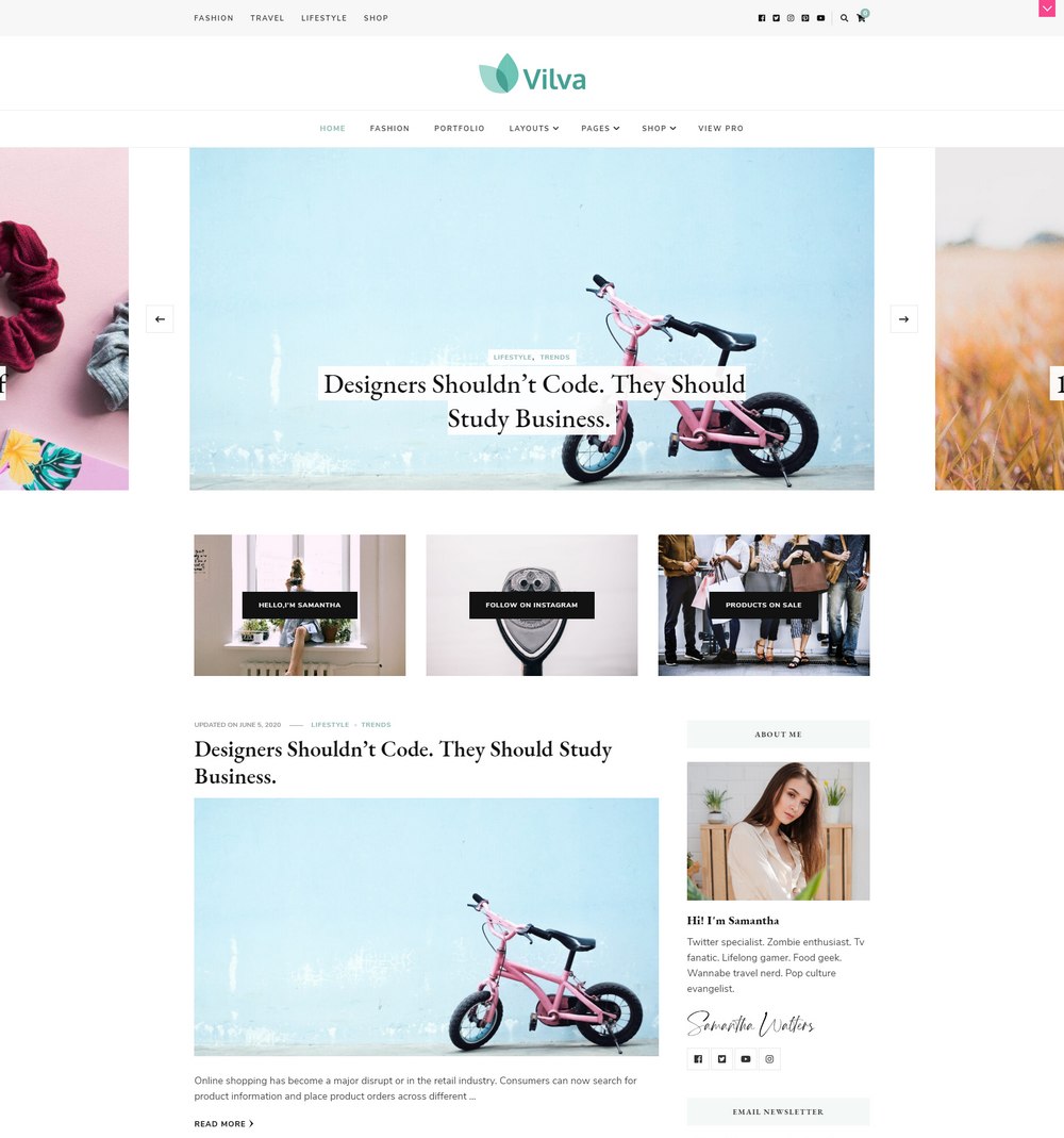 vilva-free-easiest-wordpress-theme