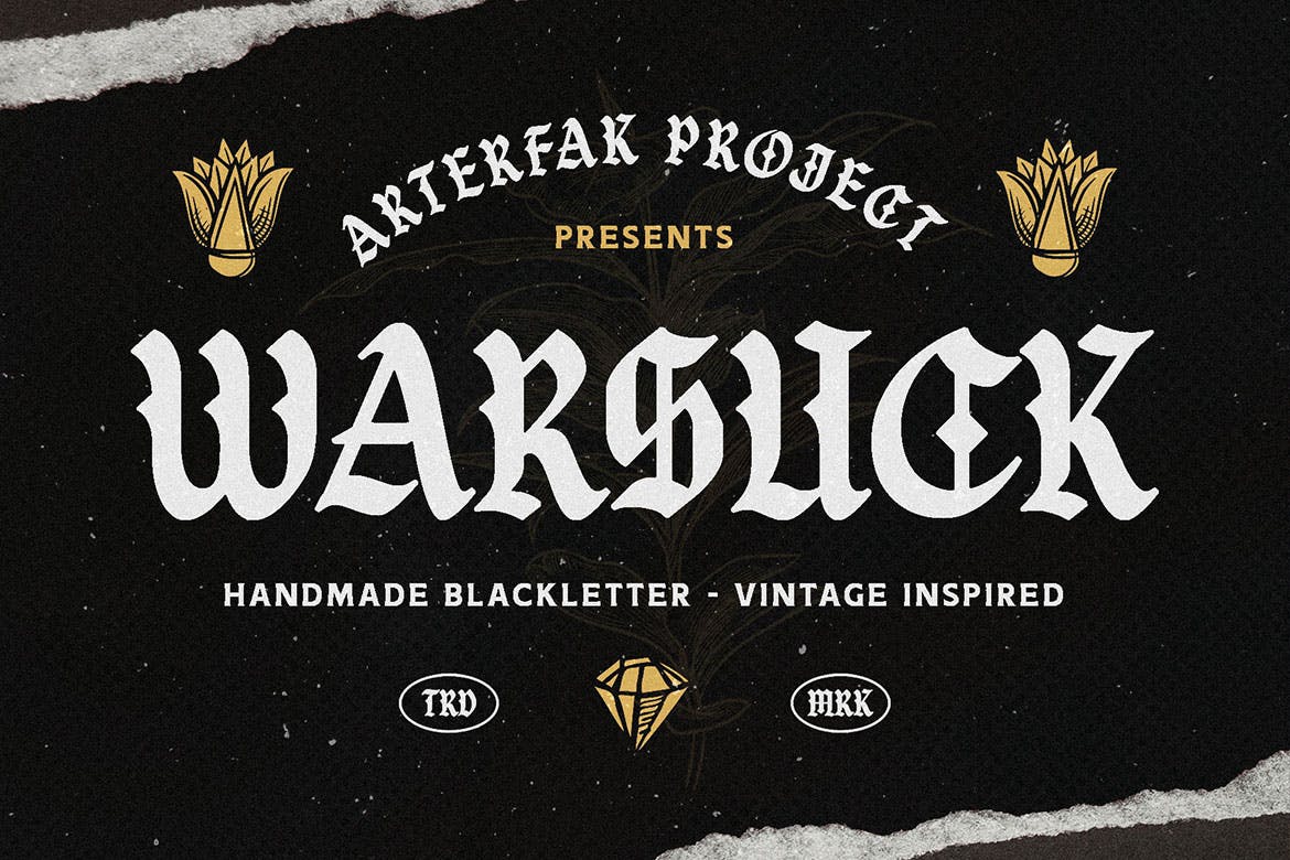 Warsuck Stencil Font