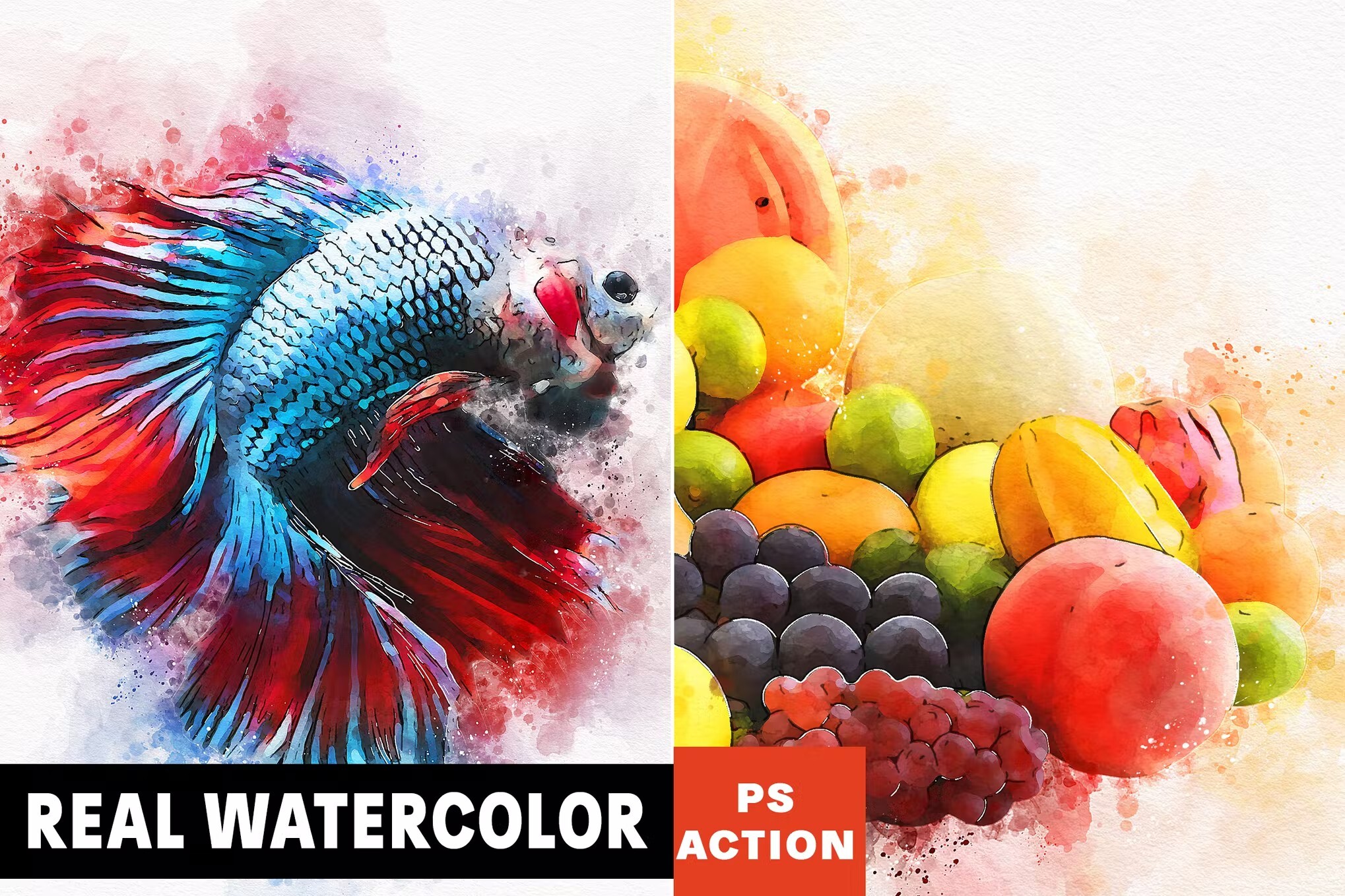 watercolor photoshop action