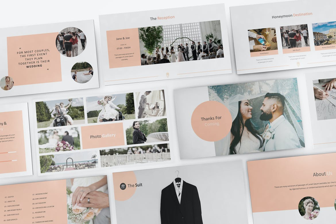 Wedding Powerpoint Template Free from www.theme-junkie.com