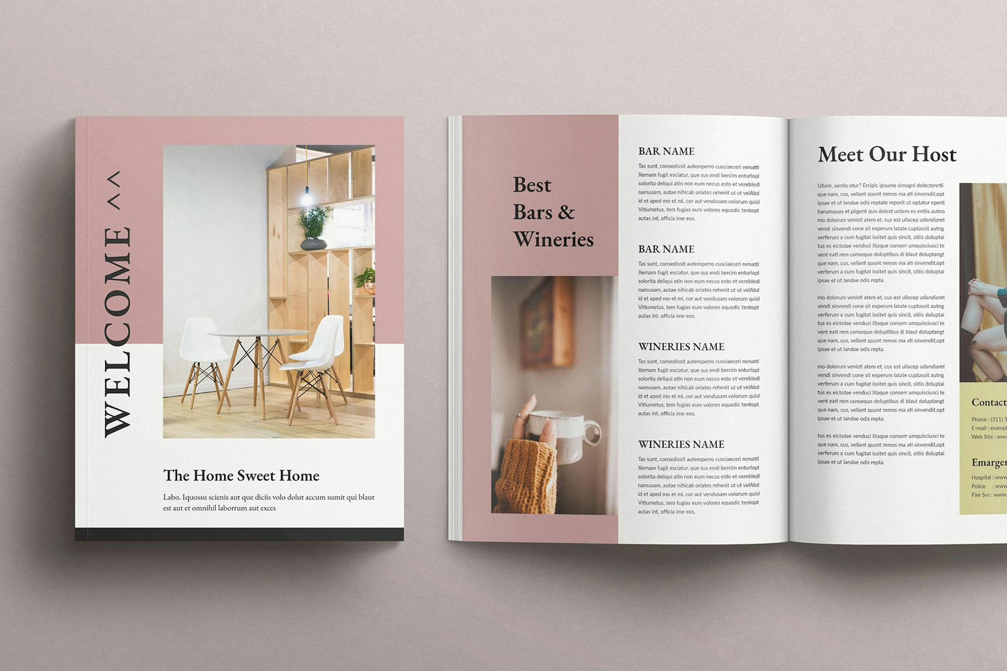 Welcome Book Template for InDesign