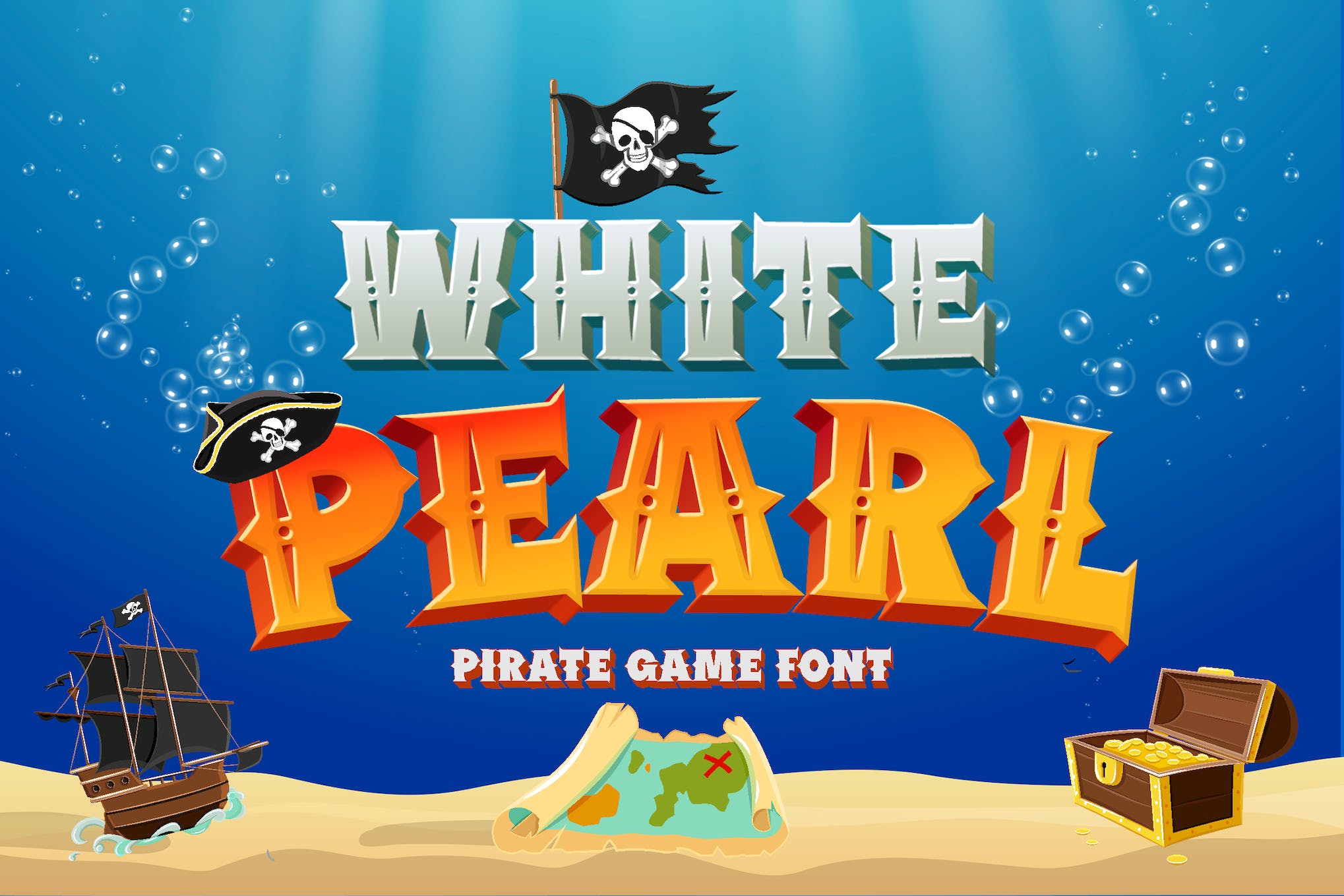 White Pearl Gaming Font