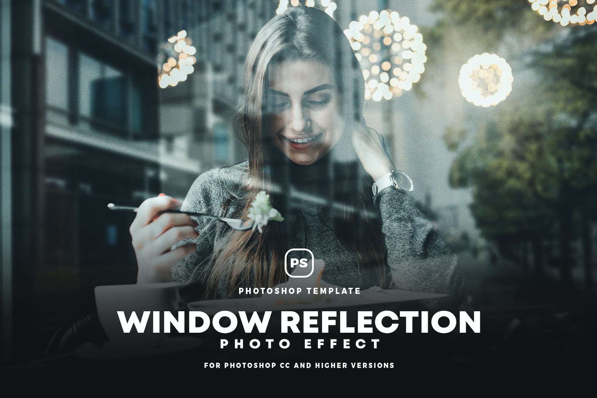 Window Reflection Photo Effect PSD