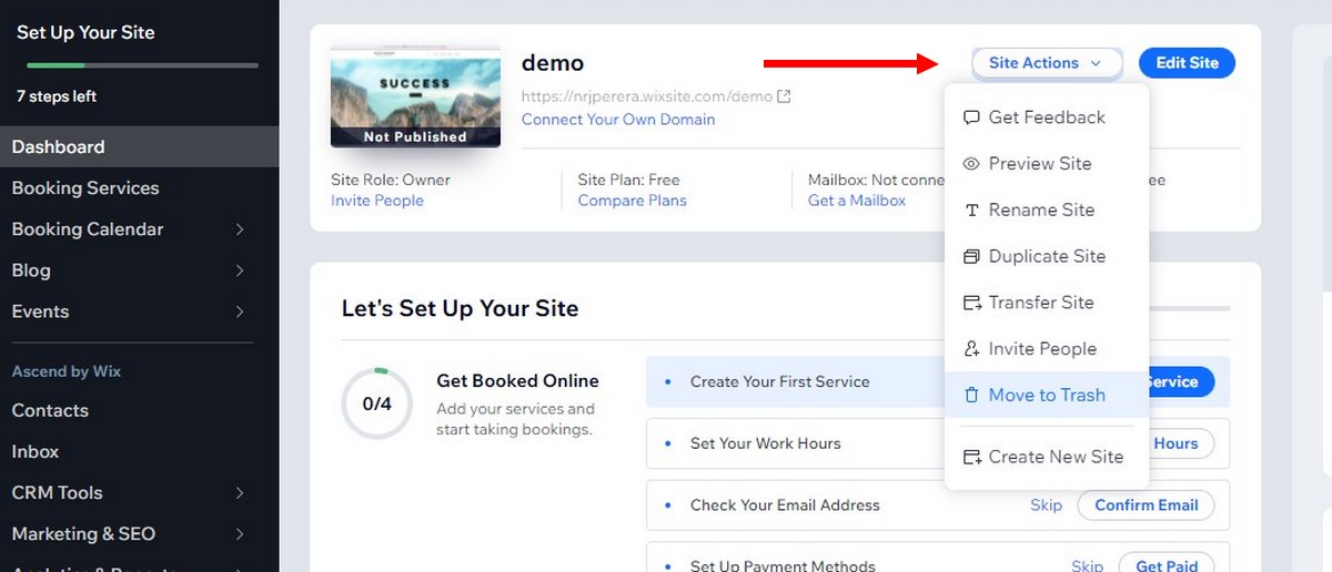 How To Delete Or Unpublish A Wix Website Step By Step Guide Theme How To Delete Or Unpublish A Wix Website Step By Step Guide Theme