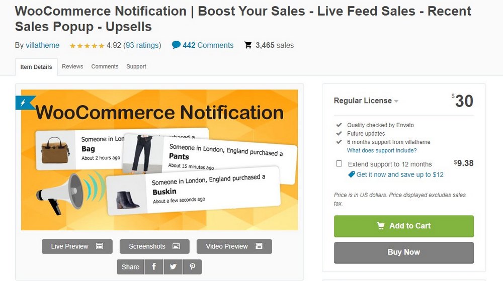 woocommerce notification