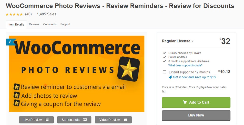 woocommerce photo reviews