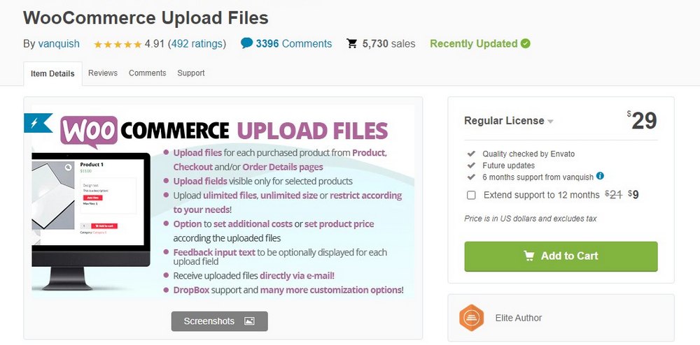 woocommerce upload files