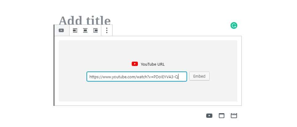 youtube-block-gutenberg-editor