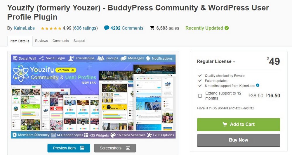 youzify plugin