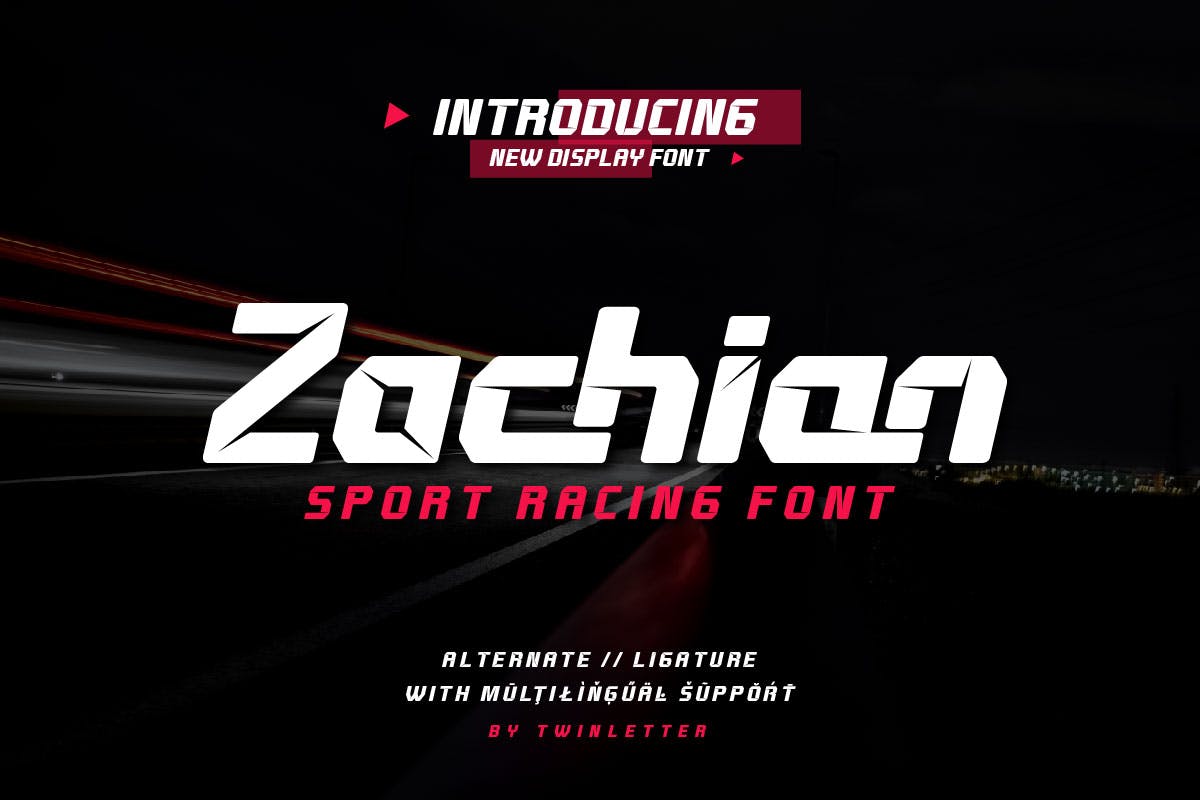 Zachian Sport Video Font